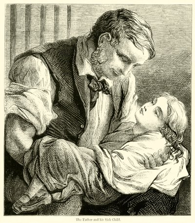 Faderen og hans syke barn (gravering) av English School