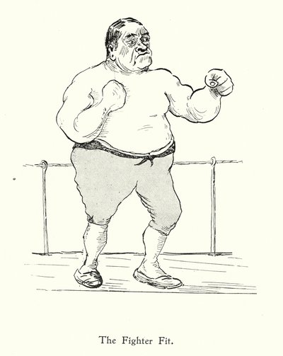 Fighter Fit; Ofte Biter Bit (litografi) av English School