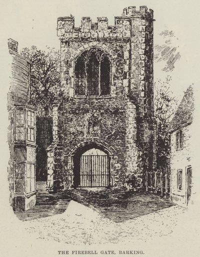 The Firebell Gate, Barking (gravering) av English School