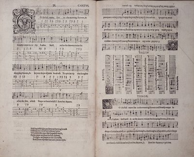 The First Booke of Songes or Ayres, av John Dowland (1563-1626) 1597 (trykk) av English School