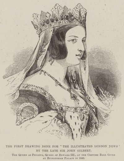 Den første tegningen laget for "The Illustrated London News" av avdøde Sir John Gilbert (gravering) av English School