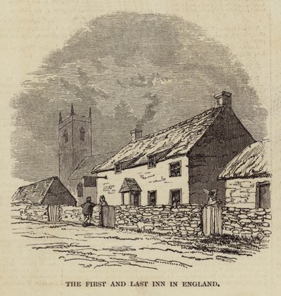 The First and Last Inn i England (gravering) av English School