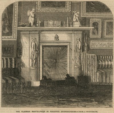 Flaxman Mantelpiece i Rogers the Poets salong, Rogers House, St James