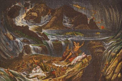 Flommen (fargelitografi) av English School