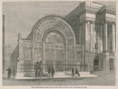 The Floral Arcade, Royal Italian Opera House, Covent Garden av English School