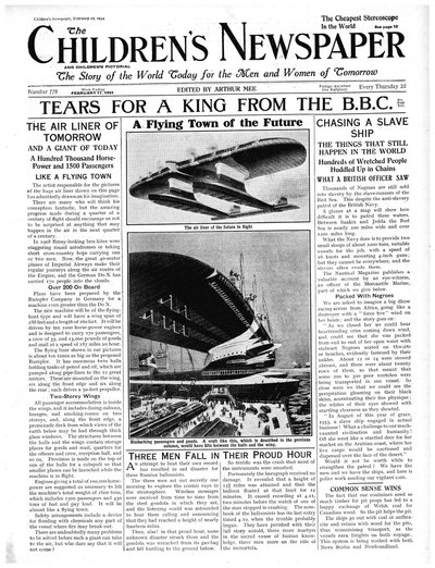 The Flying Town of the Future, forsiden av 