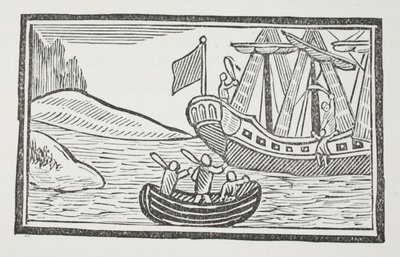The Foreign Travels of Sir John Mandeville, illustrasjon fra Chap-books of the Eighteenth Century av John Ashton, pub. 1882 av English School