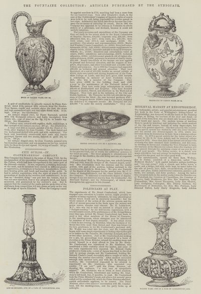 The Fountaine Collection, artikler kjøpt av syndikatet (gravering) av English School
