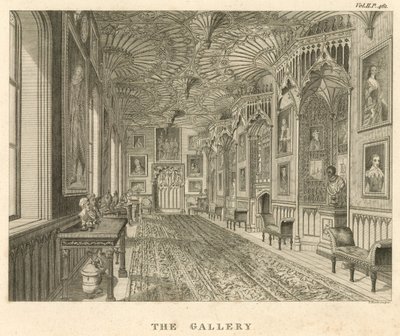 Galleriet på Strawberry Hill, Twickenham, London av English School