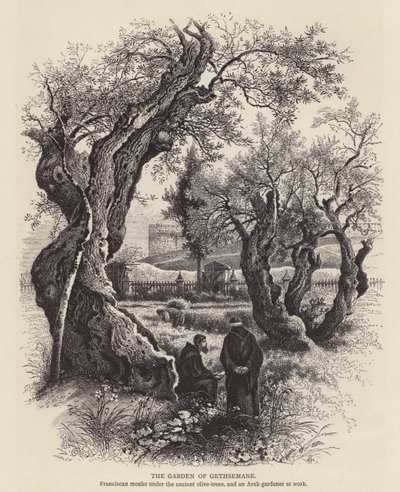 Getsemane hage (gravering) av English School