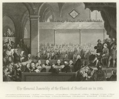 Generalforsamlingen til Church of Scotland, 1783 av English School