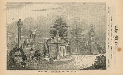 Den generelle kirkegården i Kensal Green av English School