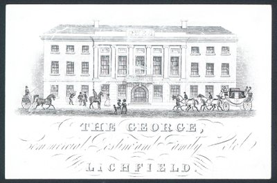 The George, handels- og familiehotell, handelskort av English School