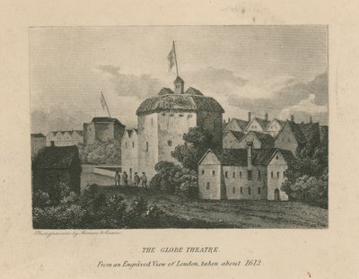 The Globe Theatre, Bankside, Southwark, London av English School