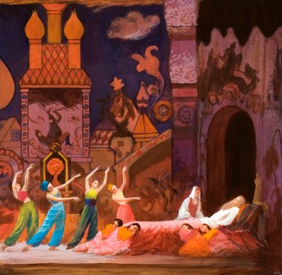 The Golden Cockerel av Rimsky Korsakov av English School