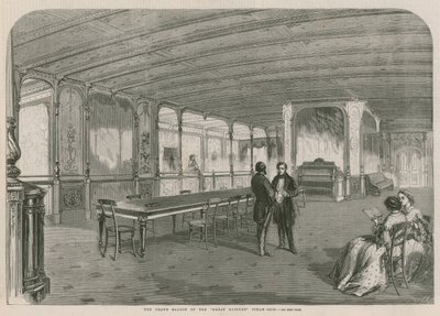 The Grand Saloon av Great Eastern dampskipet av English School