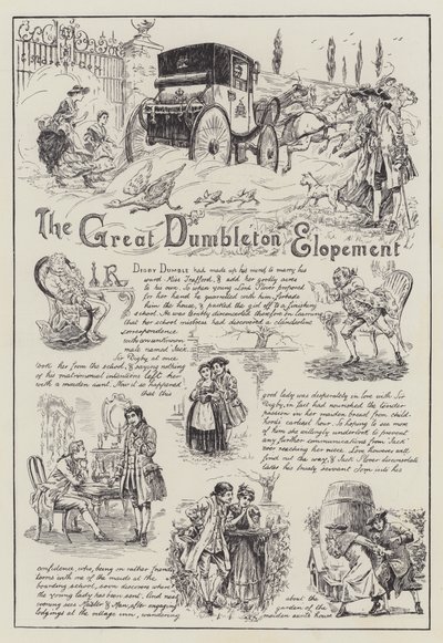 The Great Dumbleton Elopement (gravering) av English School