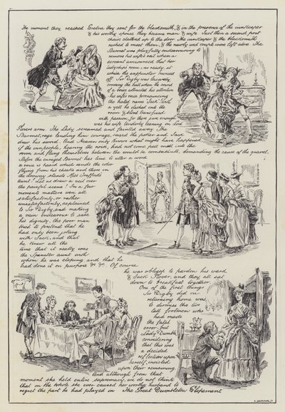 The Great Dumbleton Elopement (gravering) av English School