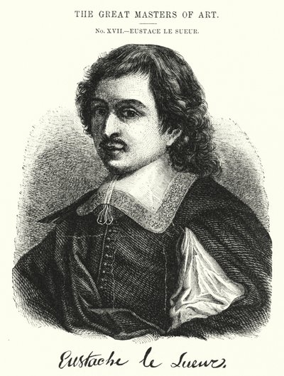 Den store kunstmesteren, Eustace Le Sueur (gravering) av English School