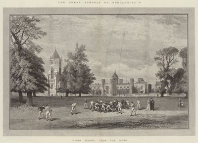 The Great Schools of England, Rugby School, from the Close (gravering) av English School