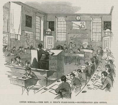 The Greenwich Royal Hospital Schools; Øvre skole: Pastor J Hills klasserom av English School