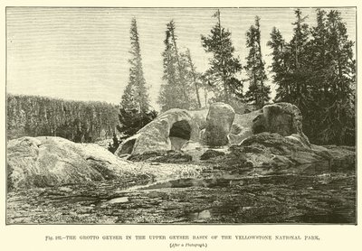 The Grotto Geyser i Upper Geyser Basin i Yellowstone National Park av English School