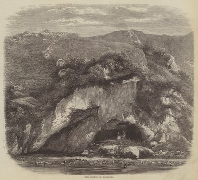 The Grotto of Bagneres (gravering) av English School