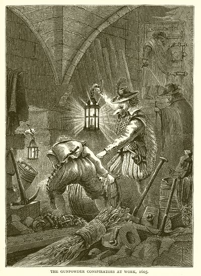 Kruttsammensvorne i arbeid, 1605 av English School