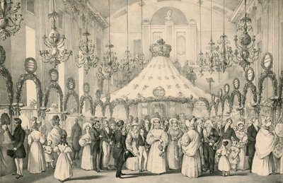 Hanover Square-rommene da dronning Victoria tok den private utsikten over den fancy messen til hjelp for utlendinger i nød, holdt 19. juni 1833 av English School