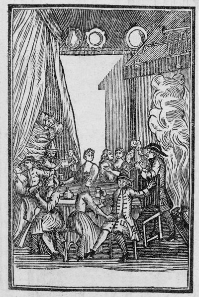 Harvest Supper, fra Roxburghe Ballads av English School