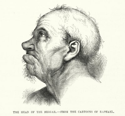 Der Kopf des Bettlers (Raphael) von English School
