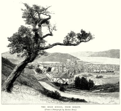 Videregående skole, fra Roslyn (gravering) av English School