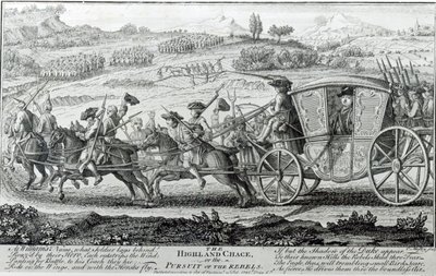 The Highland Chase, 21. februar 1745 av English School