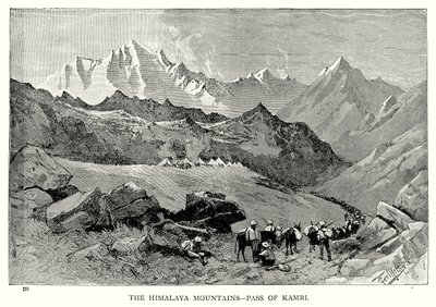 Die Himalaya-Berge – Pass von Kamri von English School