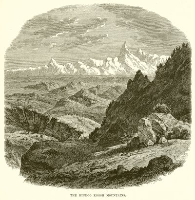 Hindoo Koosh-fjellene av English School