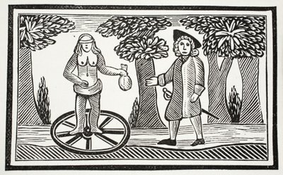 The History of Fortunatus, illustrasjon fra Chap-books of the Eighteenth Century av John Ashton, pub. 1882 av English School