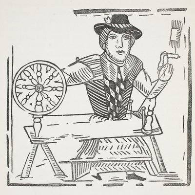 The History of the Blind Beggar of Bednal Green, illustrasjon fra Chap-books of the Eighteenth Century av John Ashton, pub. 1882 av English School