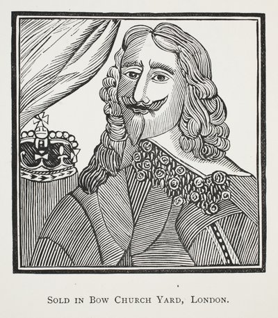 The History of the Royal Martyr, King Charles the First, illustrasjon fra Chap-books of the Eighteenth Century av John Ashton, pub. 1882 av English School