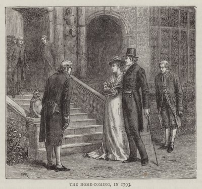 Hjemkomsten, i 1793 (gravering) av English School