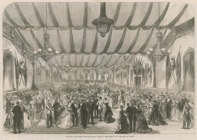 The Honourable Artillery Companys Ball gitt til prinsen og prinsessen av Wales av English School