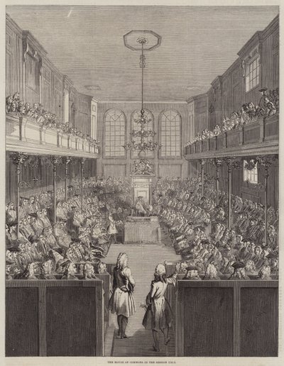 Underhuset i sesjonen 1741-2 (gravering) av English School
