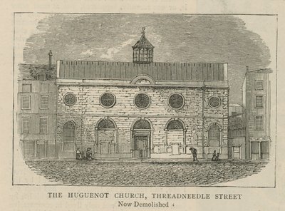 Hugenottene i England: Hugenottkirken, Threadneedle Street av English School