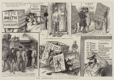 The Humors of Electioneering (gravering) av English School