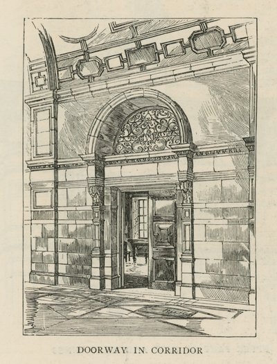 The Imperial Institute: Døråpning i korridoren av English School