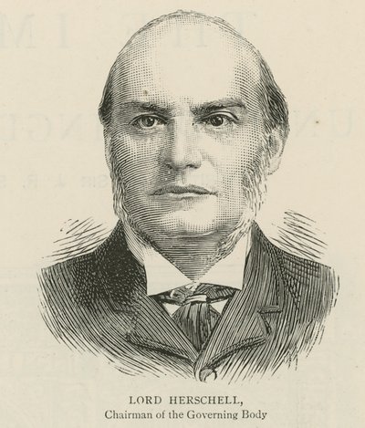 The Imperial Institute: Lord Herschell, styreleder for det styrende organ av English School