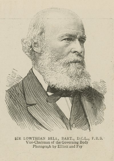The Imperial Institute: Sir Lowthian Bell, nestleder i det styrende organ av English School