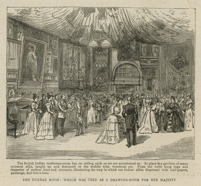 The Imperial Institute: The Durbar Room, som ble brukt som salong for Hennes Majestet av English School