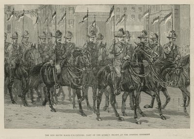 The Imperial Institute: The New South Wales Volunteers, en del av Queens-eskorten ved åpningsseremonien av English School