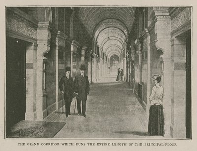 The Imperial Institute: Den store korridoren som strekker seg i hele lengden av hovedetasjen av English School