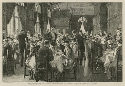 The Imperial Institute: Lunsjen i Fellows-spisesalen etter seremonien av English School